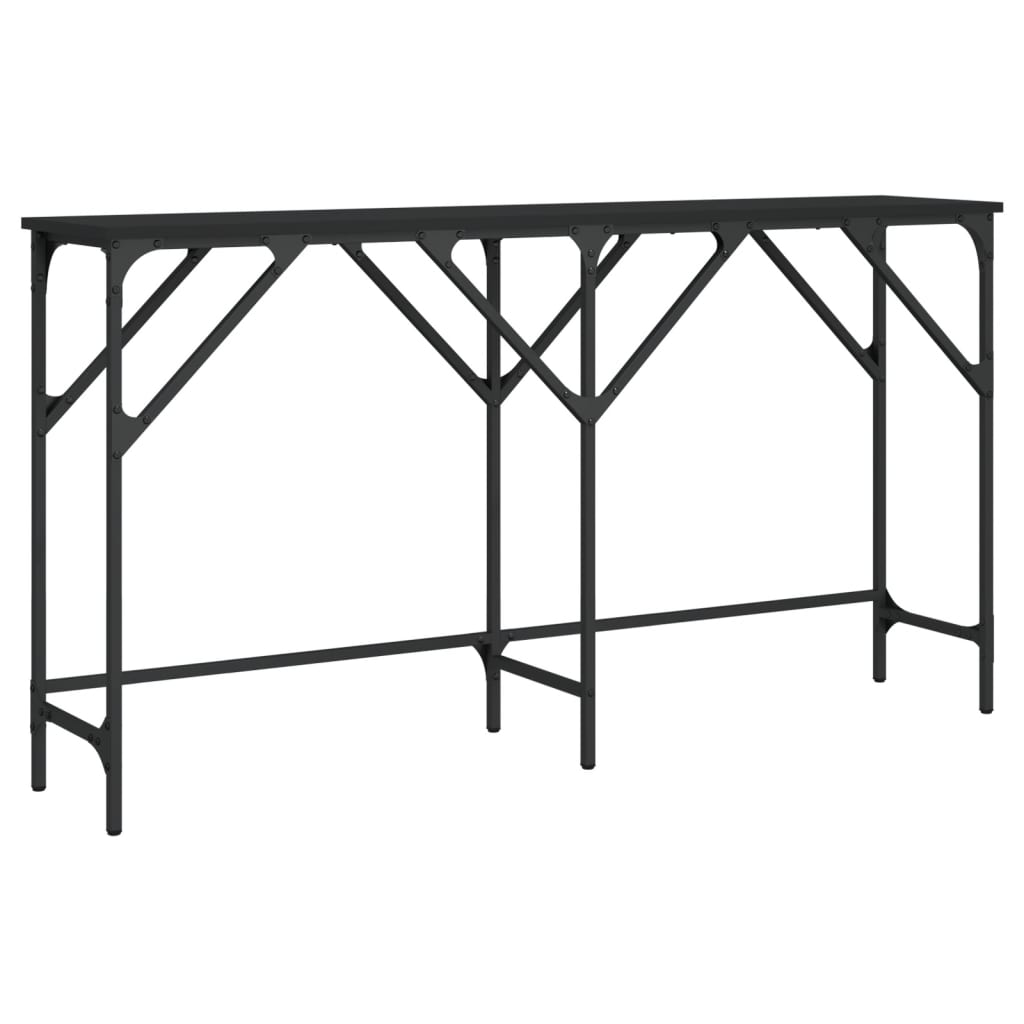 Konzolni stol crni 140 x 29 x 75 cm od konstruiranog drva