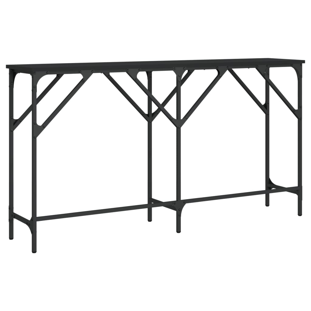 Konzolni stol crni 140 x 29 x 75 cm od konstruiranog drva