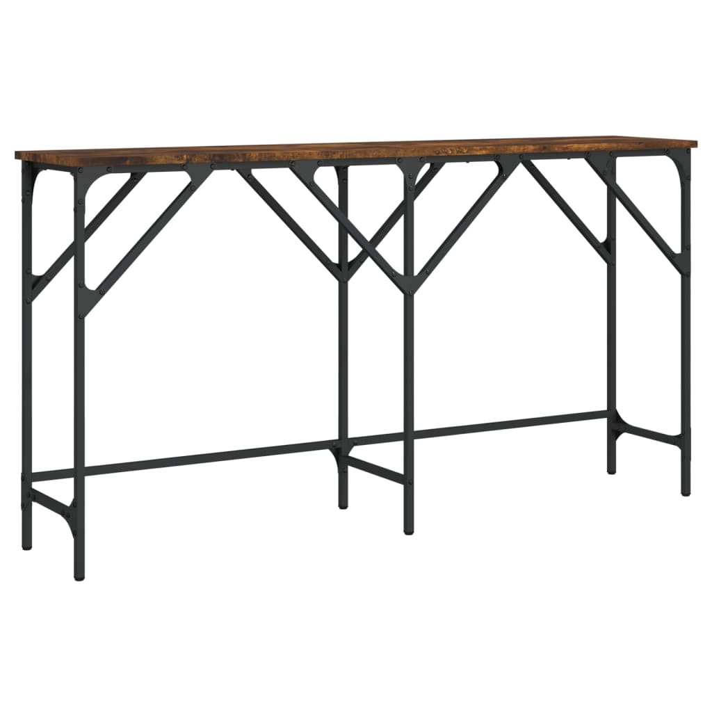 Konzolni stol boja hrasta 140x29x75 cm od konstruiranog drva