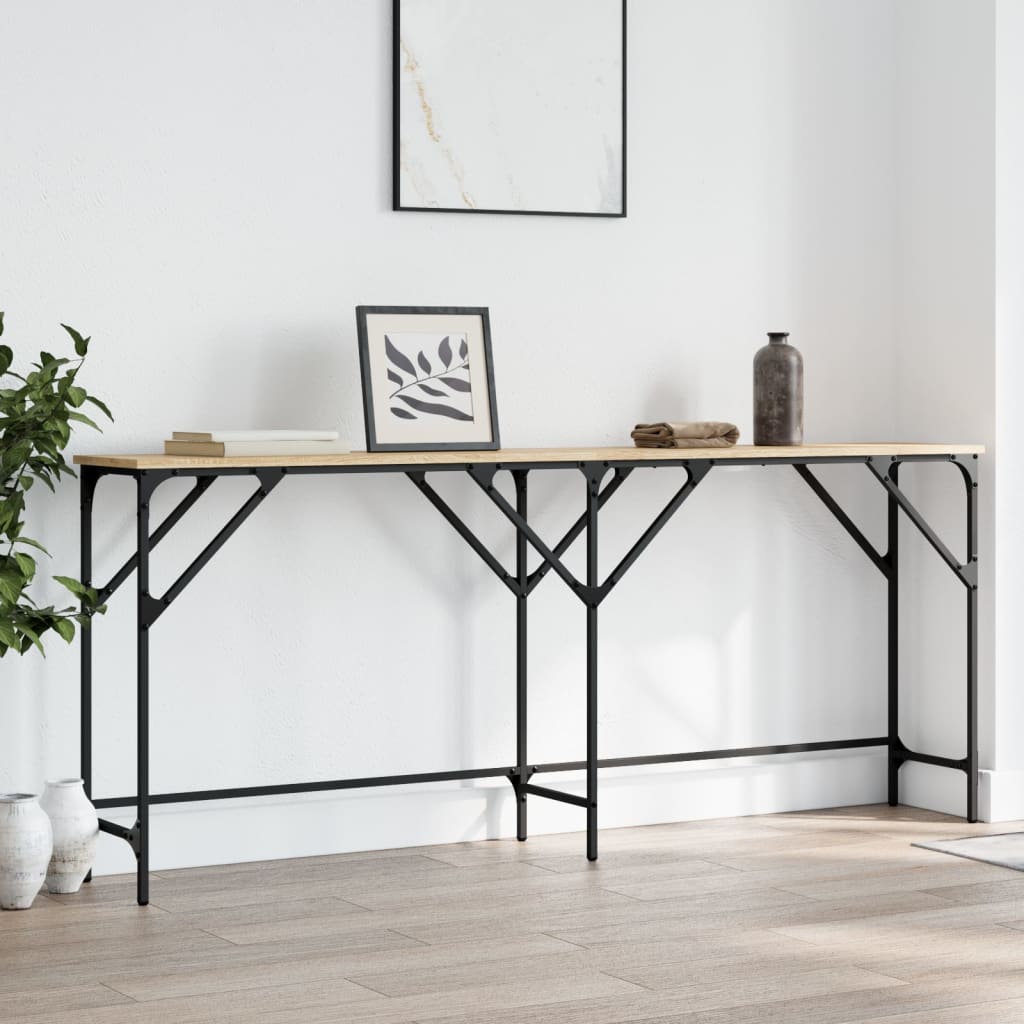 Konzolni stol boja hrasta sonome 180x29x75 cm konstruirano drvo