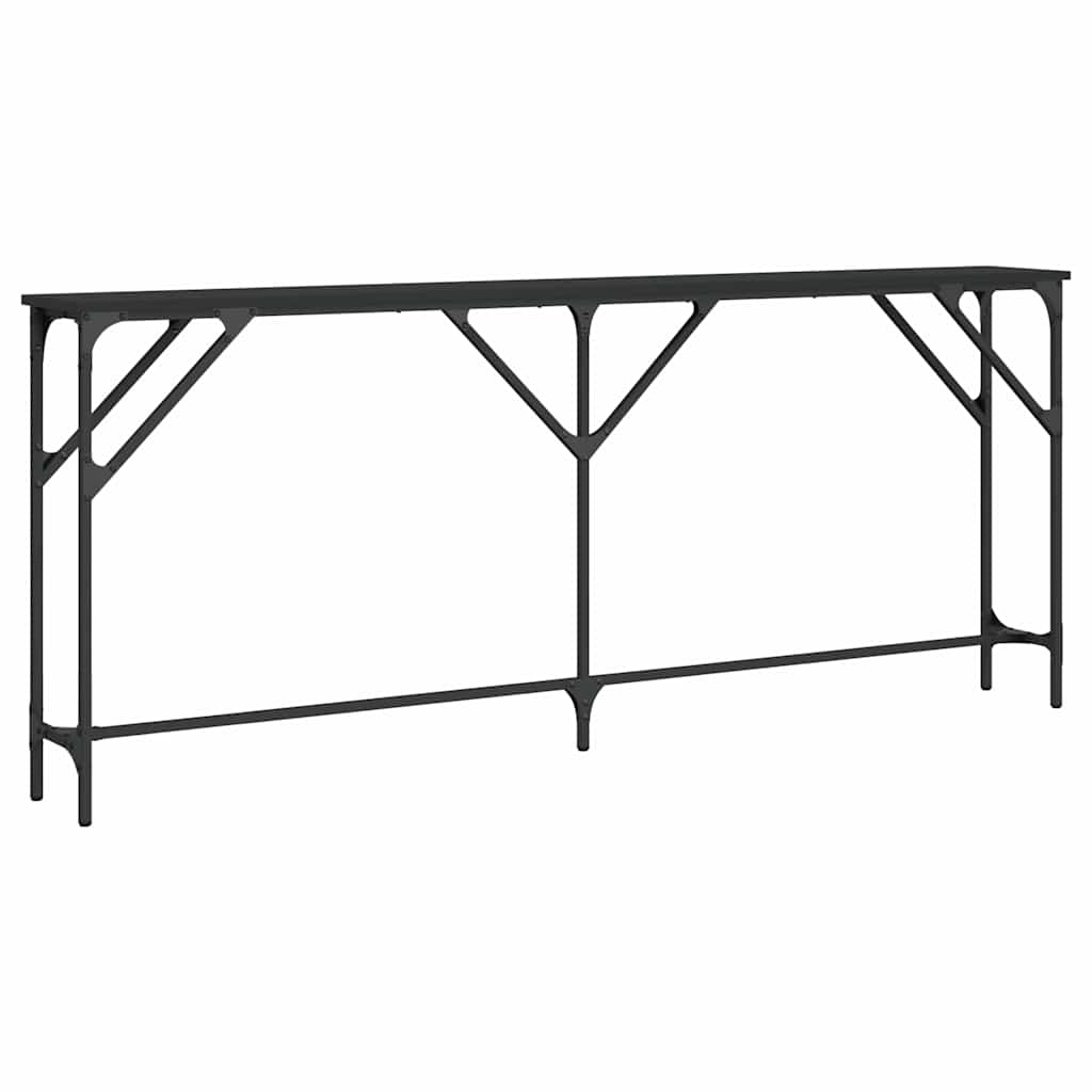 Konzolni stol crni 180 x 23 x 75 cm od konstruiranog drva
