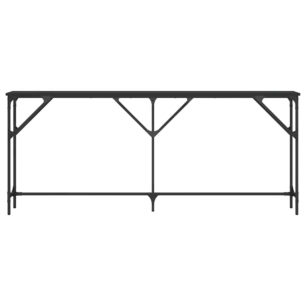Konzolni stol crni 180 x 23 x 75 cm od konstruiranog drva