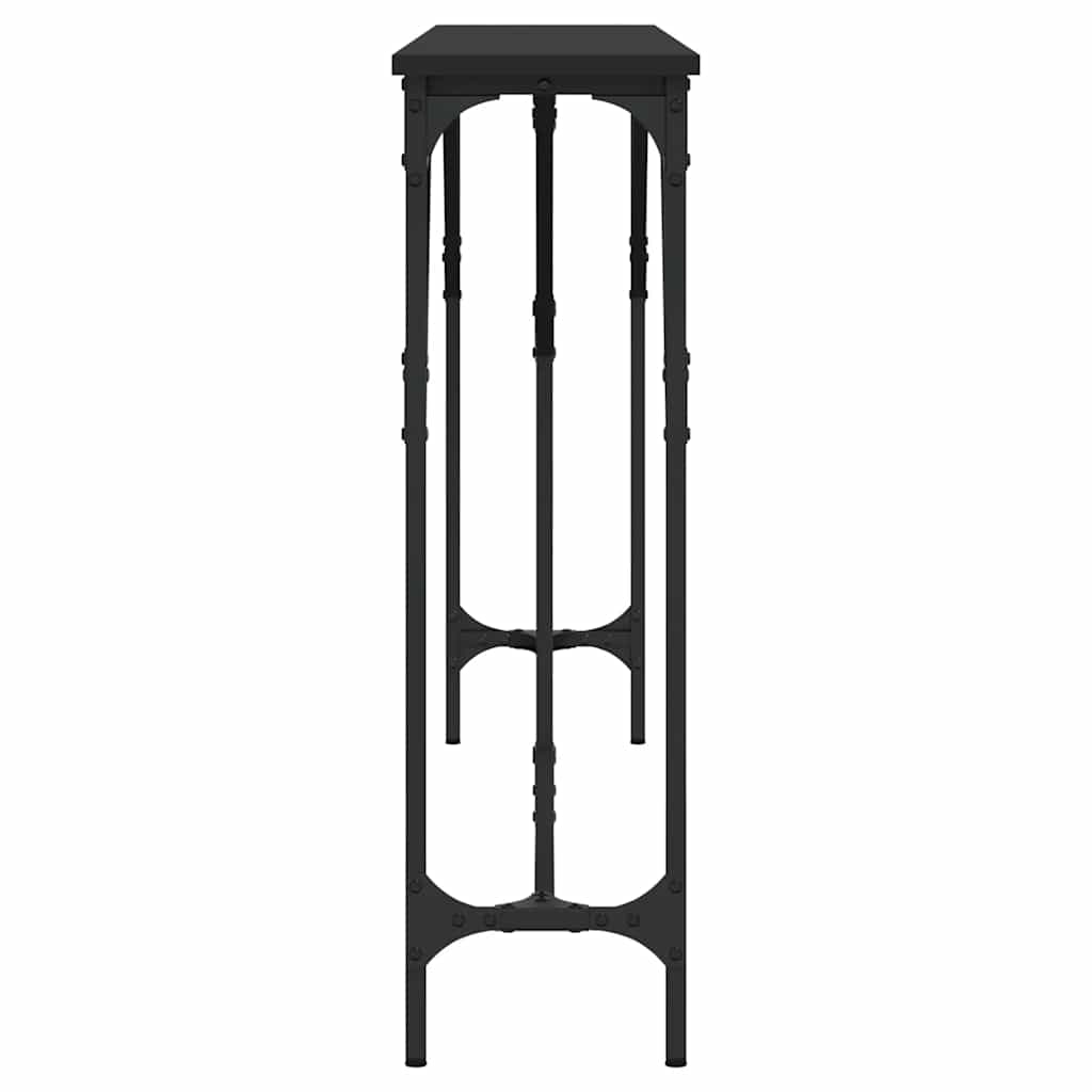 Konzolni stol crni 180 x 23 x 75 cm od konstruiranog drva