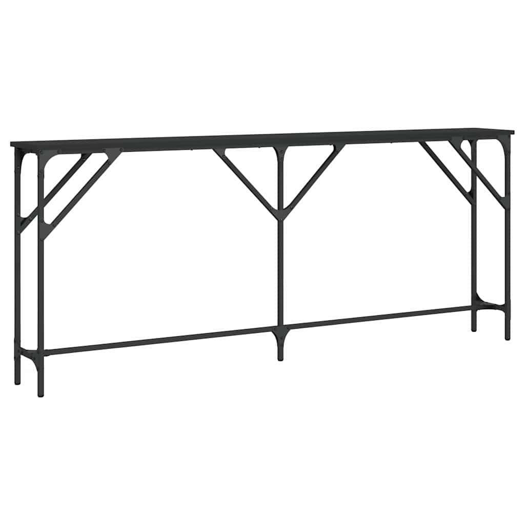 Konzolni stol crni 180 x 23 x 75 cm od konstruiranog drva