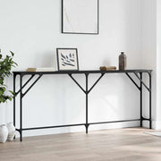 Konzolni stol crni 180 x 23 x 75 cm od konstruiranog drva