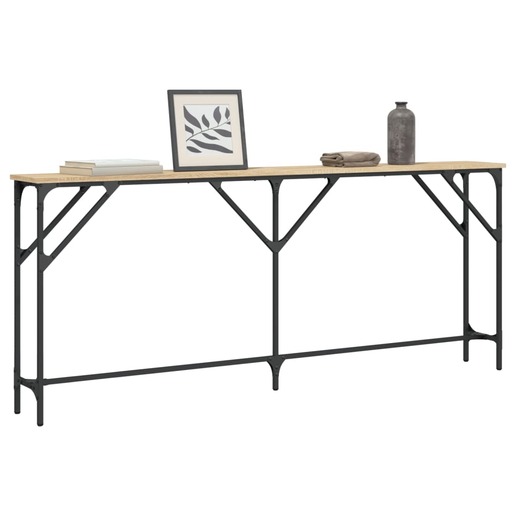 Konzolni stol boja hrasta sonome 180x23x75 cm konstruirano drvo