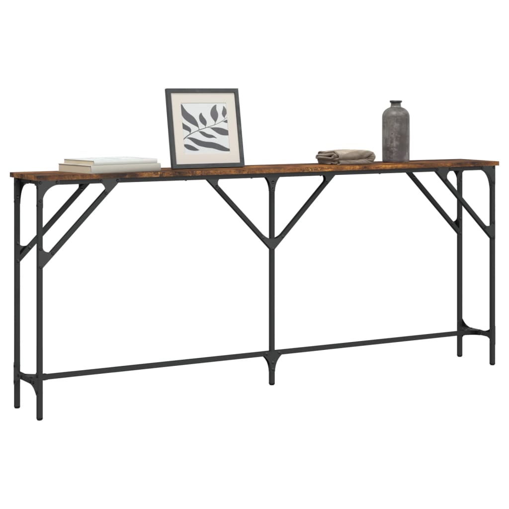 Konzolni stol boja hrasta 180x23x75 cm od konstruiranog drva