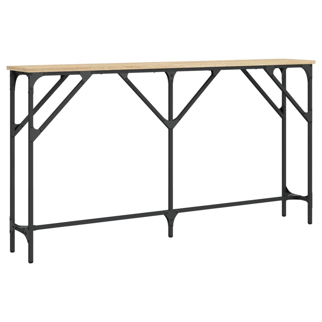 Konzolni stol boja hrasta sonome 140x23x75 cm konstruirano drvo