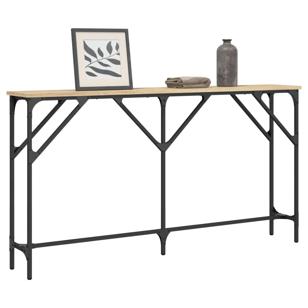 Konzolni stol boja hrasta sonome 140x23x75 cm konstruirano drvo