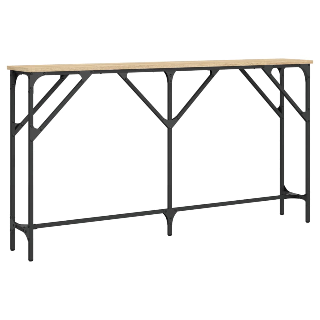 Konzolni stol boja hrasta sonome 140x23x75 cm konstruirano drvo