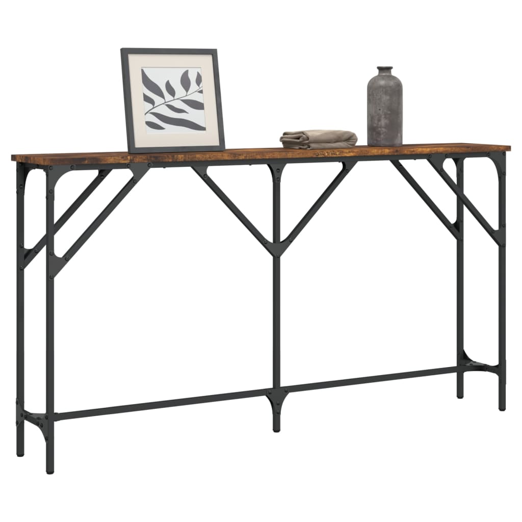 Konzolni stol boja hrasta 140x23x75 cm od konstruiranog drva