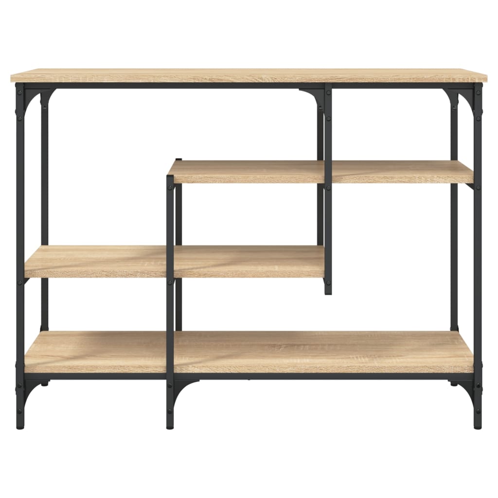 Konzolni stol s policama boja hrasta sonome 100x35x75 cm