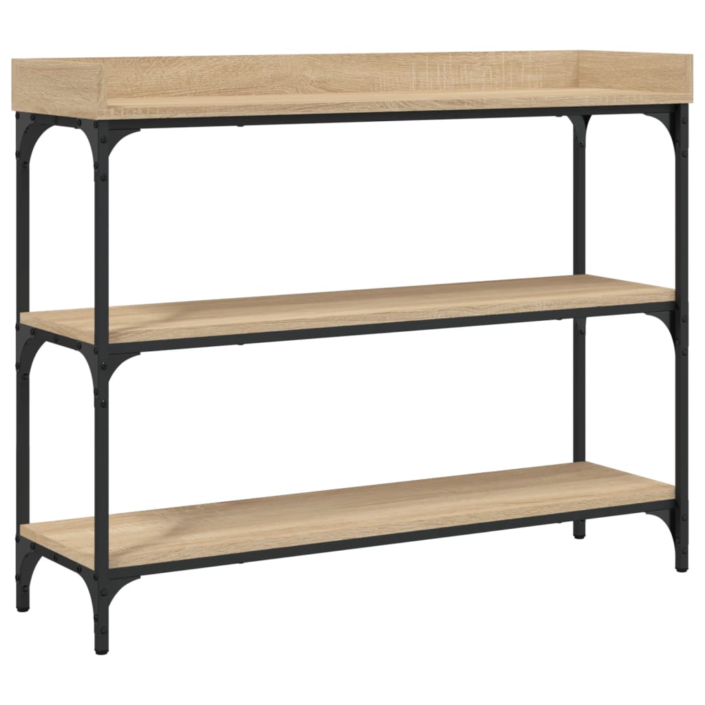 Konzolni stol s policama 100 x 30 x 80 cm