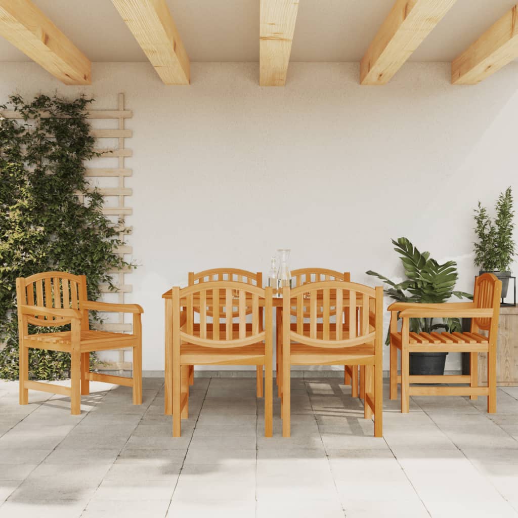 Vrtne stolice 6 kom 58 x 59 x 88 cm od masivne tikovine