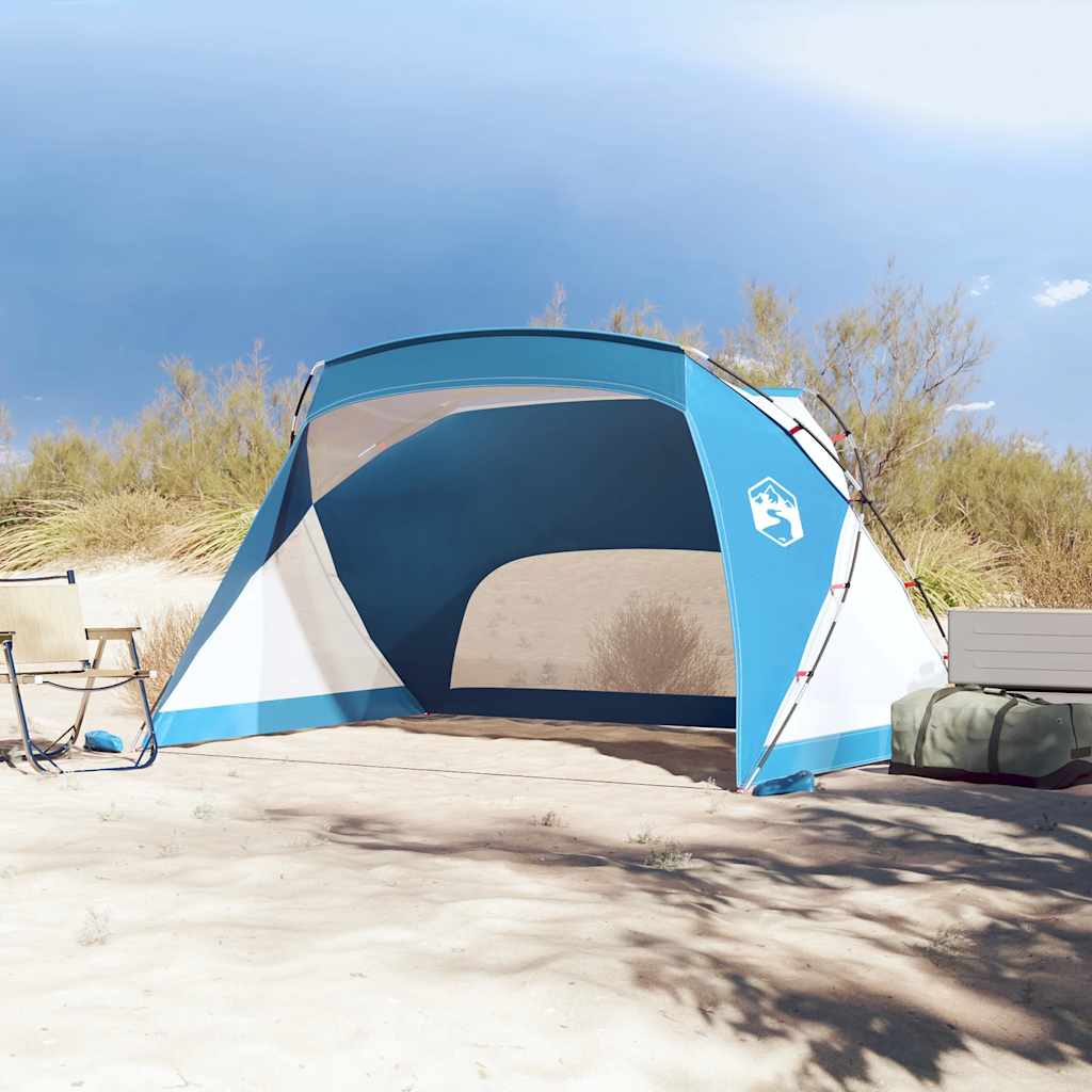 Šator za plažu azurnoplavi 274x178x170/148 cm 185T poliesterski