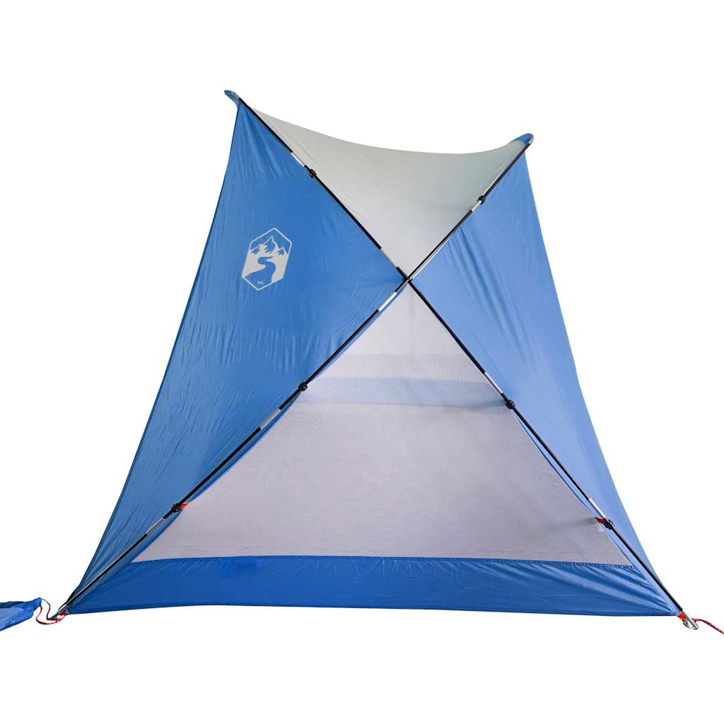 Šator za plažu azurnoplavi 274x178x170/148 cm 185T poliesterski