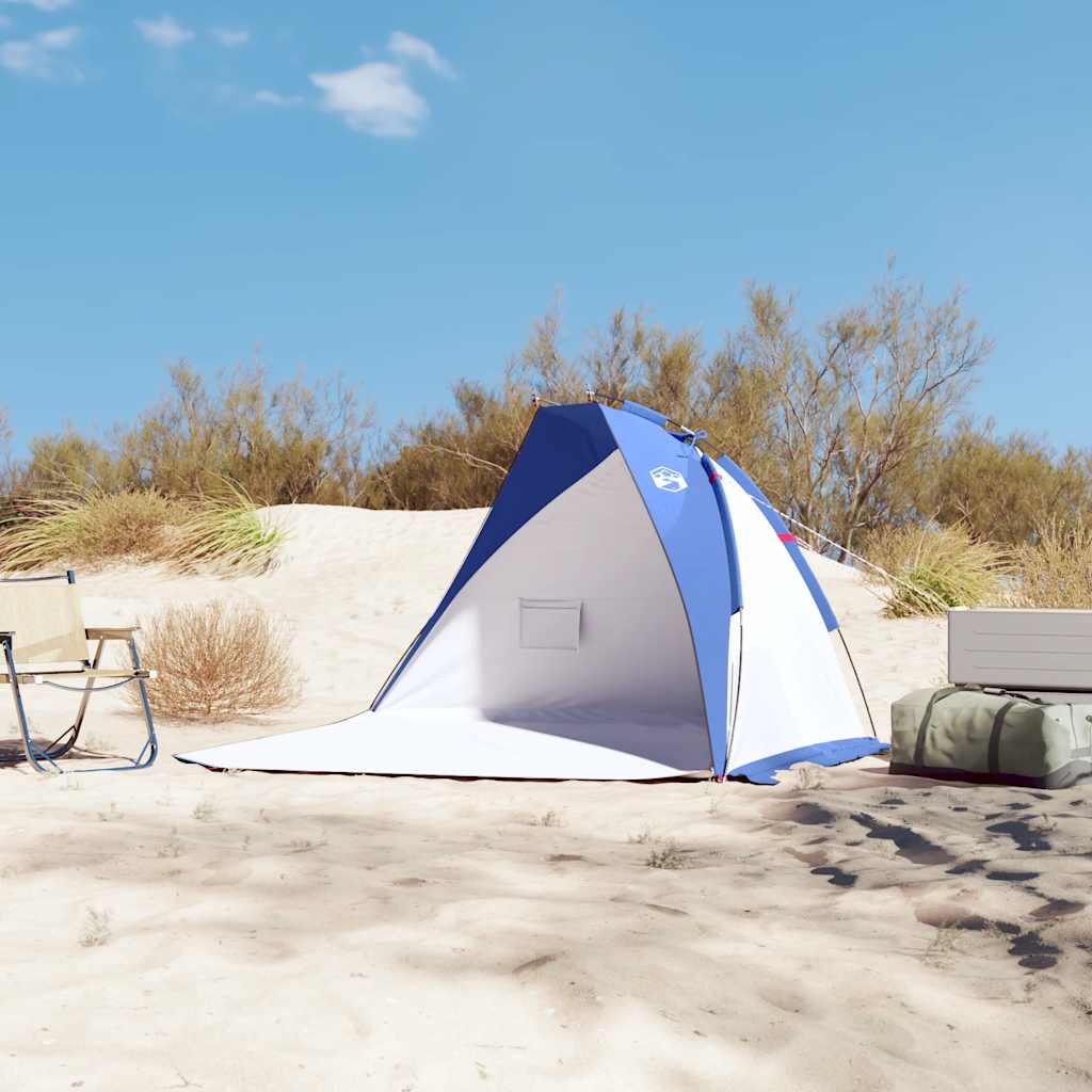 Šator za plažu azurnoplavi 268 x 223 x 125 cm 185T poliesterski