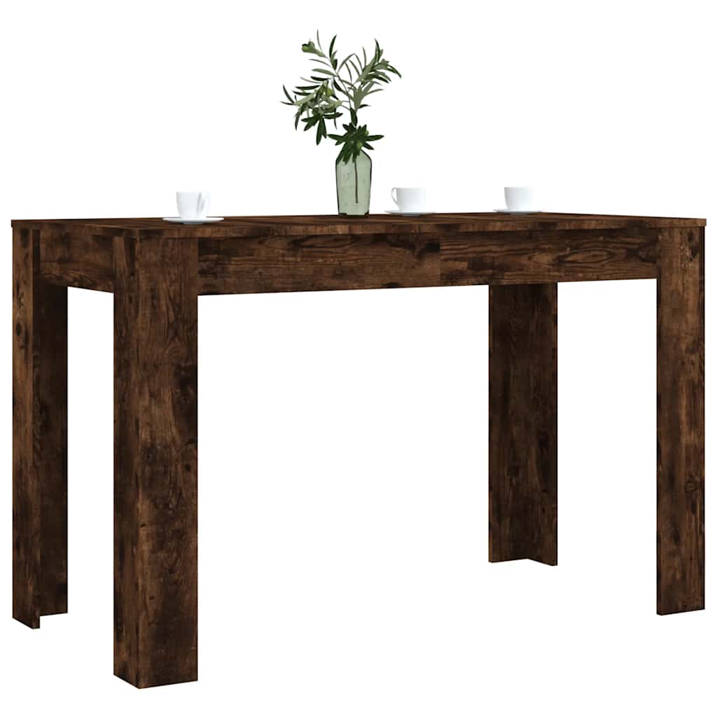 Blagovaonski stol boja dimljenog hrasta 120 x 60 x 76 cm drveni