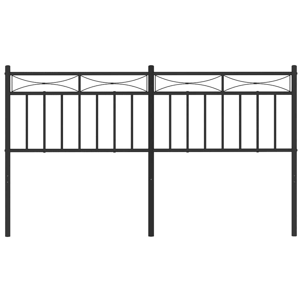 Metalno zamjensko uzglavlje crno 150 cm