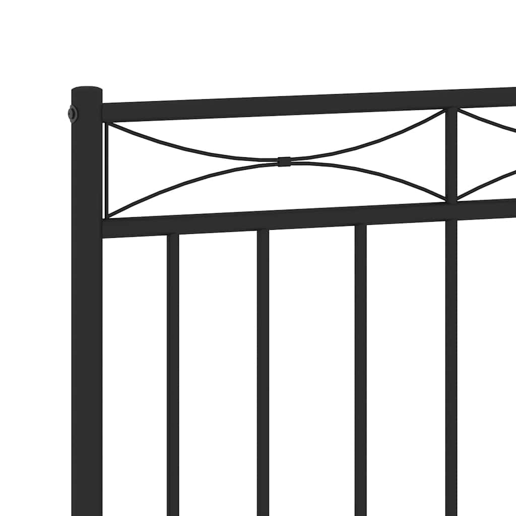 Metalno zamjensko uzglavlje crno 150 cm