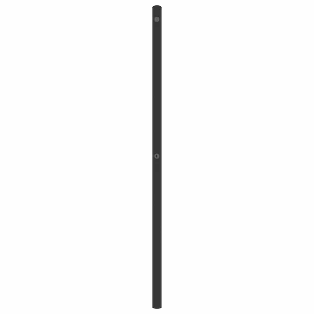 Metalno zamjensko uzglavlje crno 180 cm