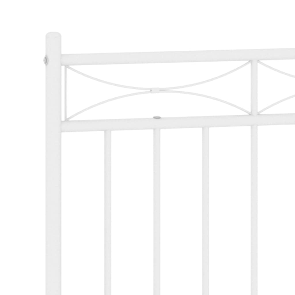 Metalno zamjensko uzglavlje bijelo 135 cm