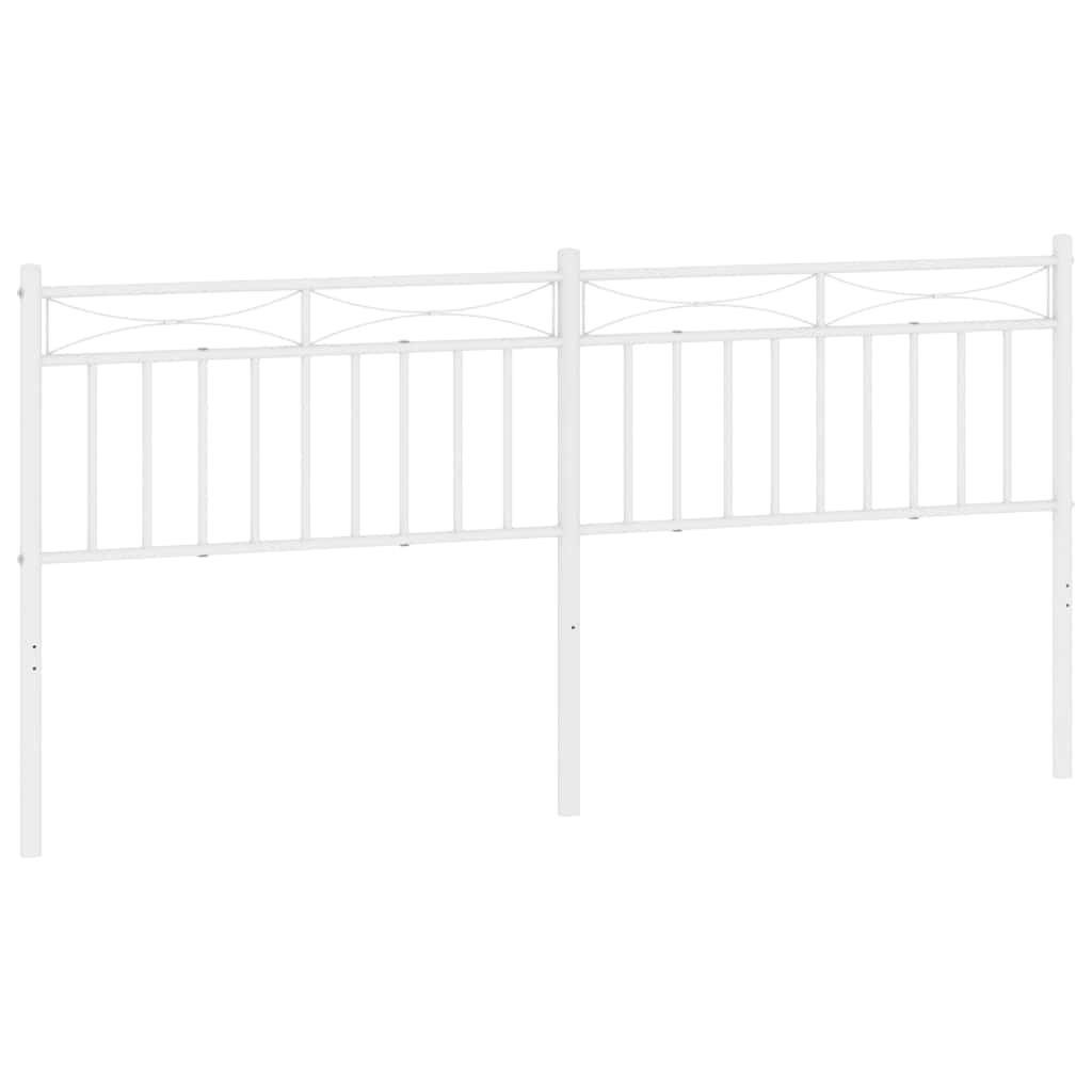 Metalno zamjensko uzglavlje bijelo 193 cm