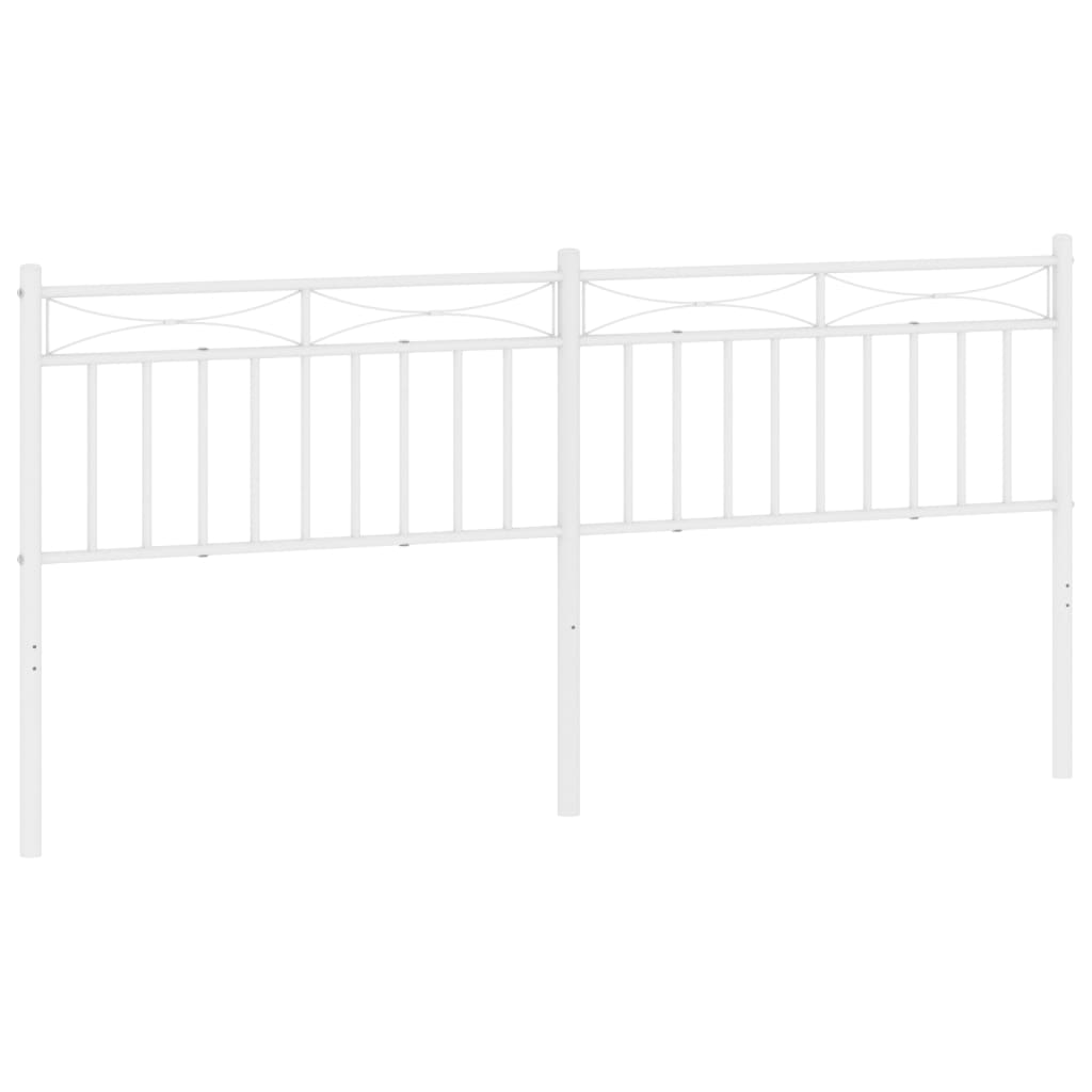 Metalno zamjensko uzglavlje bijelo 200 cm
