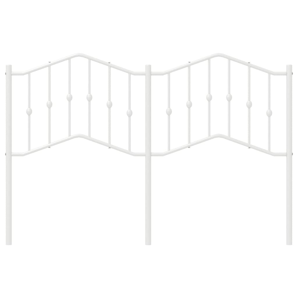 Metalno zamjensko uzglavlje bijelo 140 cm