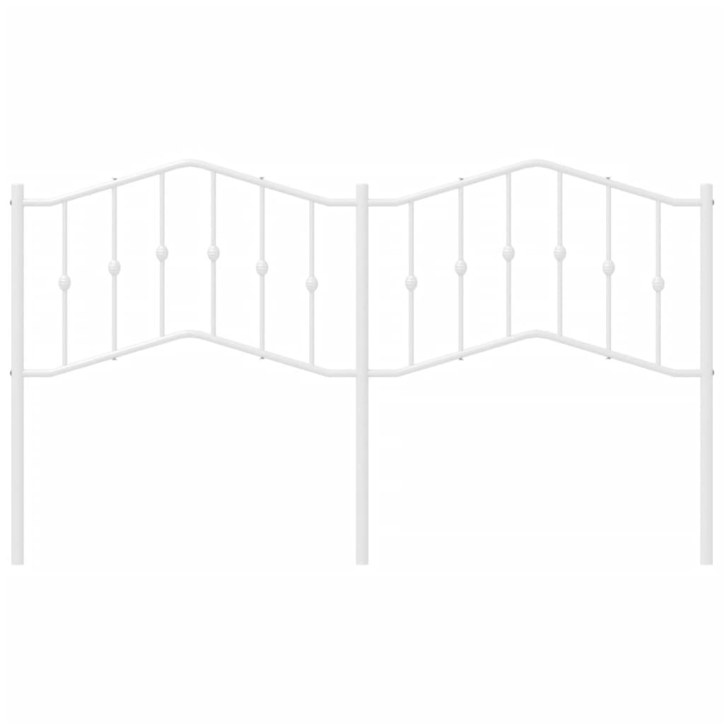 Metalno zamjensko uzglavlje bijelo 160 cm
