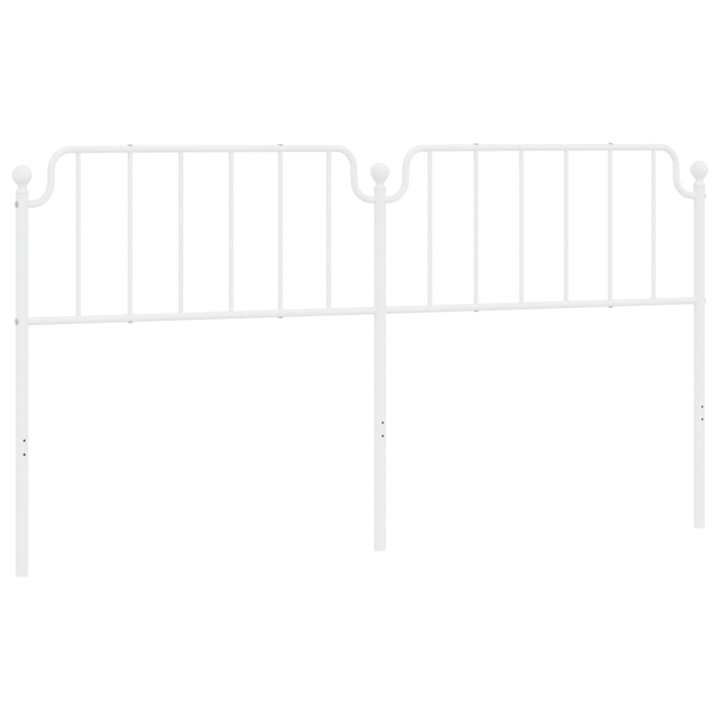 Metalno zamjensko uzglavlje bijelo 200 cm