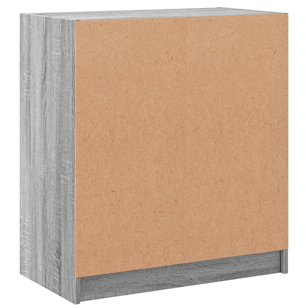 Bočni ormarić sa staklenim vratima boja hrasta 68x37x75,5 cm