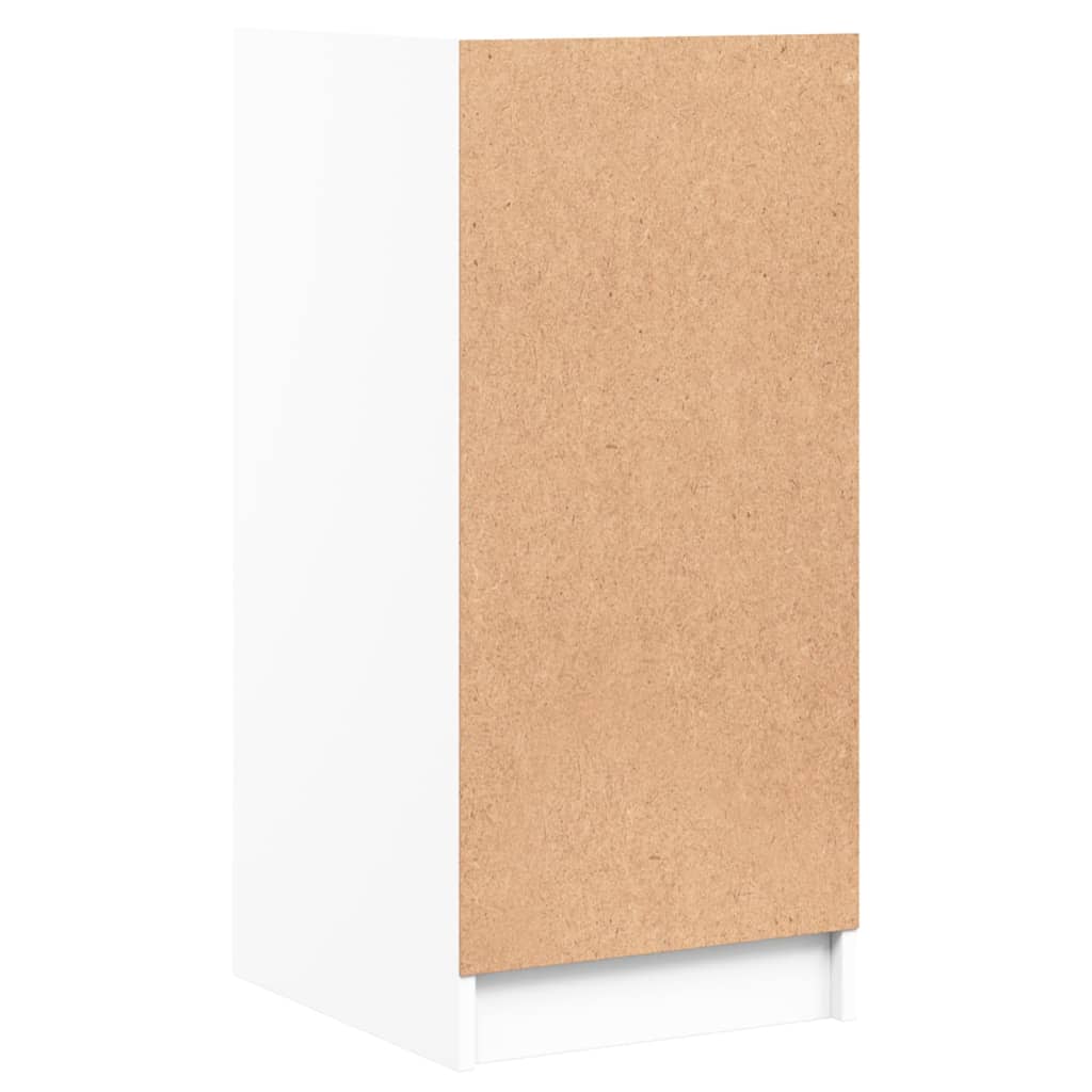 Bočni ormarić sa staklenim vratima bijeli 35x37x75,5 cm