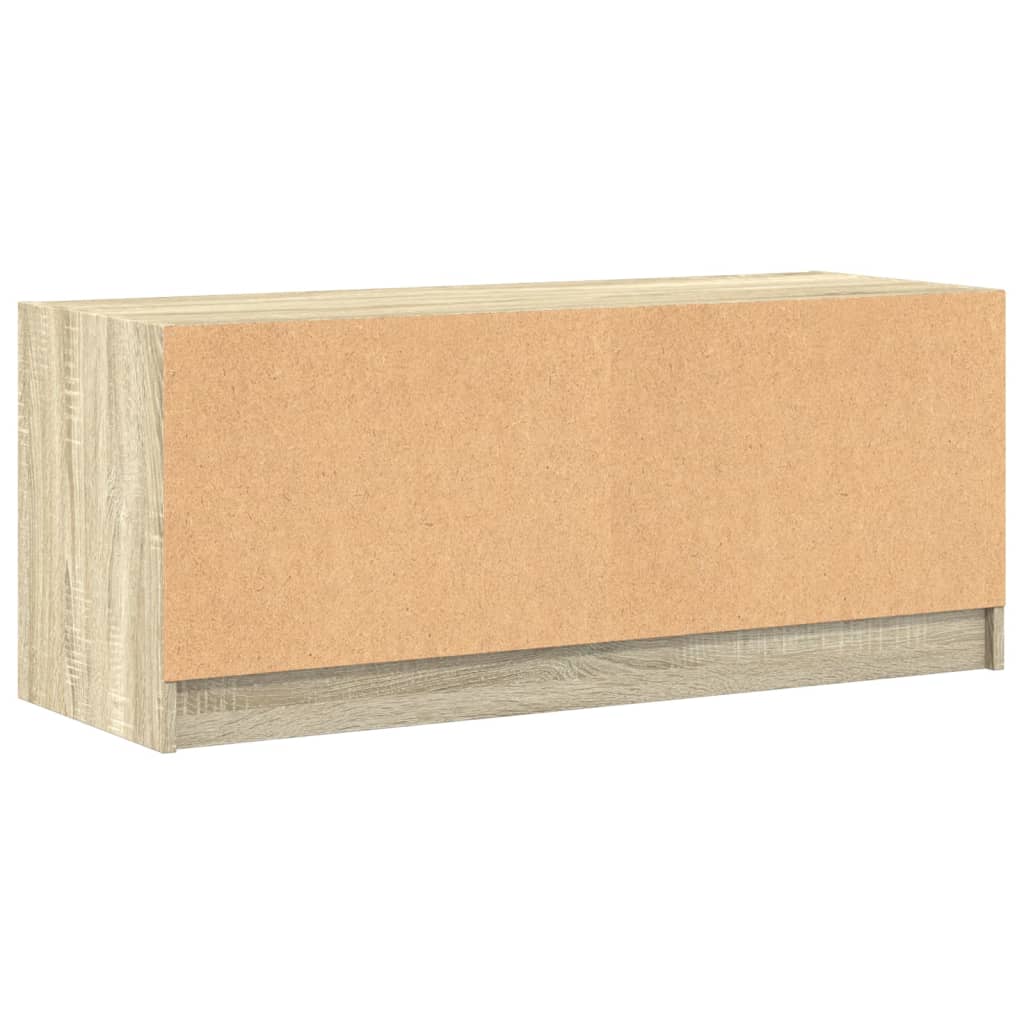 TV ormarić sa staklenim vratima boja hrasta sonome 102x37x42 cm