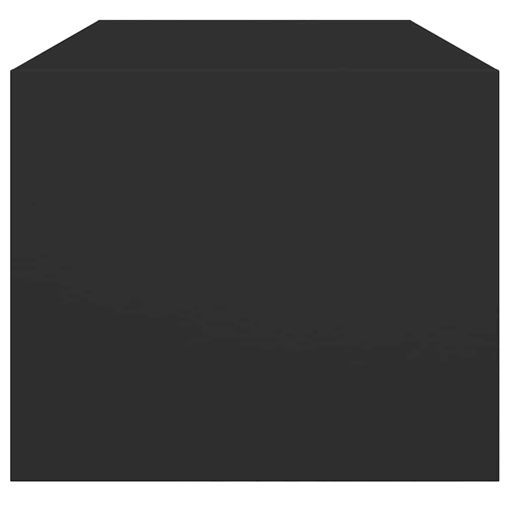 Stolić za kavu sa staklenim vratima crni 102 x 50 x 42 cm