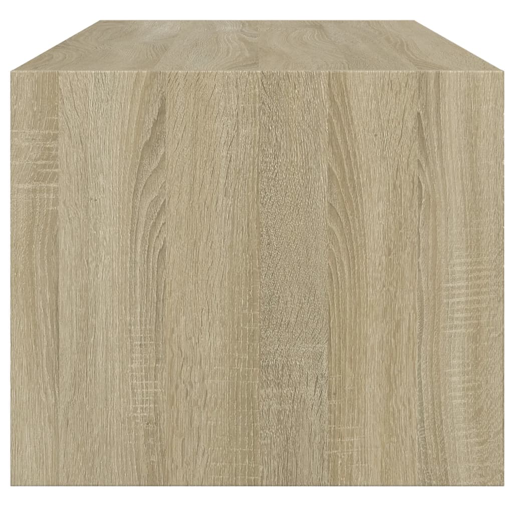 Stolić za kavu sa staklenim vratima boja hrasta 102x50x42 cm