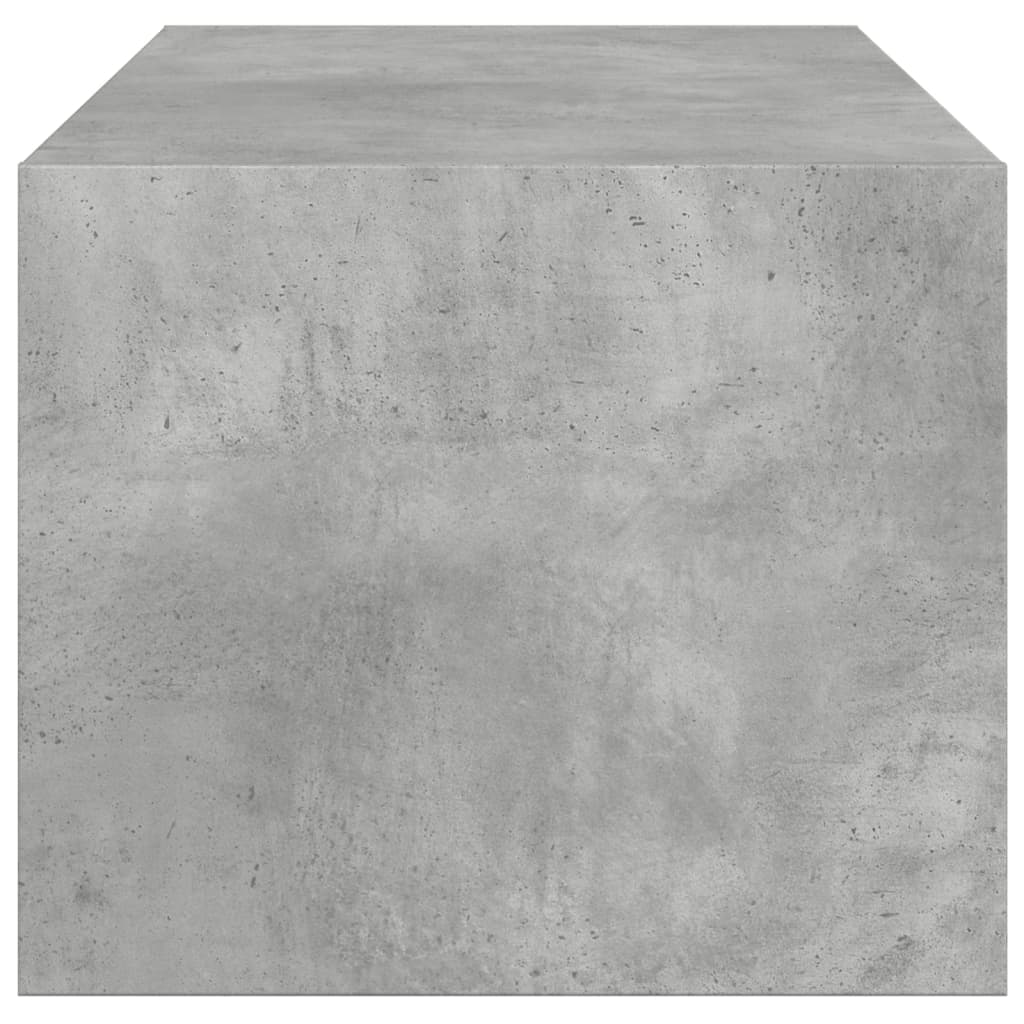 Stolić za kavu sa staklenim vratima boja betona 102x50x42 cm