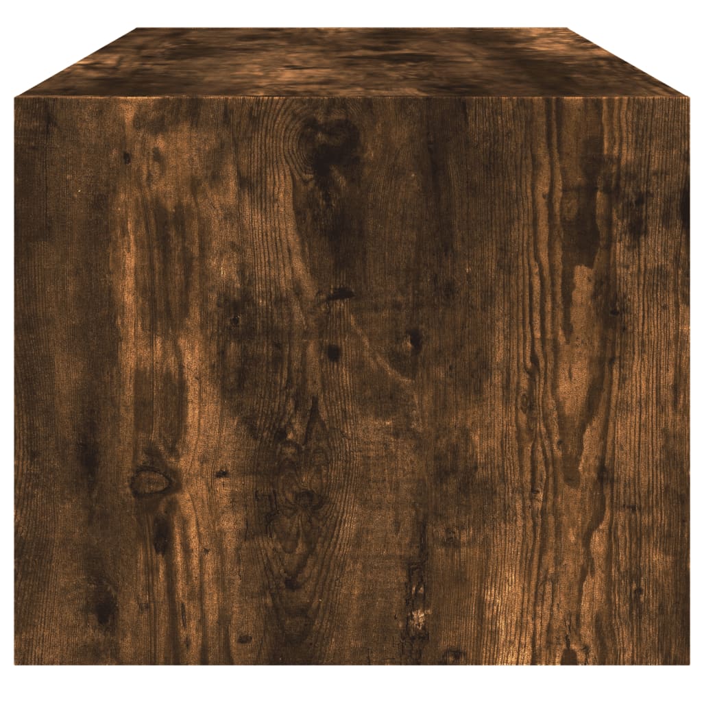 Stolić za kavu sa staklenim vratima boja hrasta 102x50x42 cm