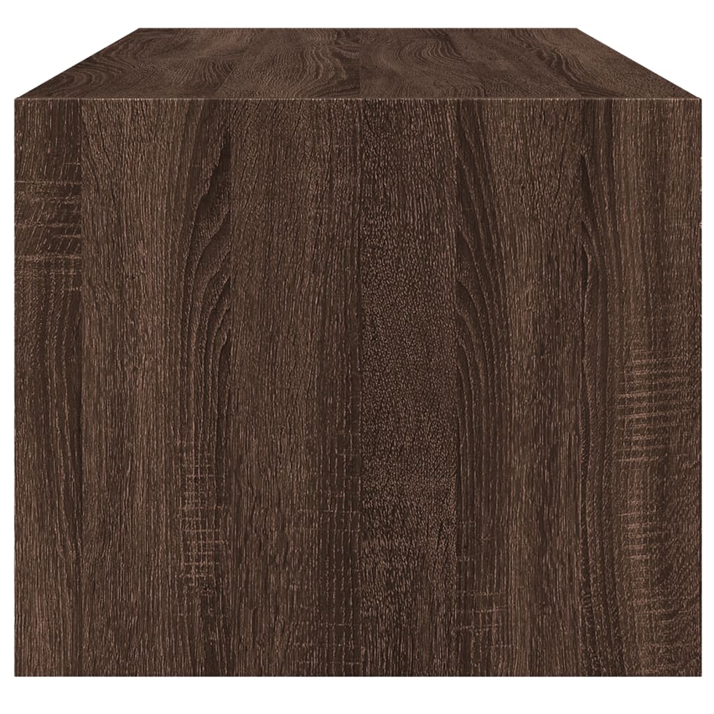 Stolić za kavu sa staklenim vratima boja hrasta 102x50x42 cm