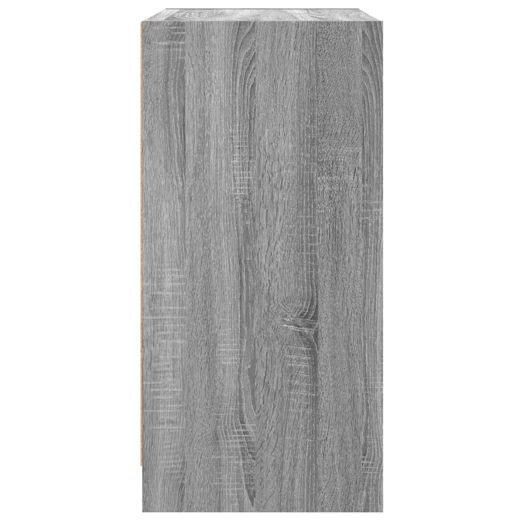 Bočni ormarić sa staklenim vratima boja hrasta 68x37x75,5 cm