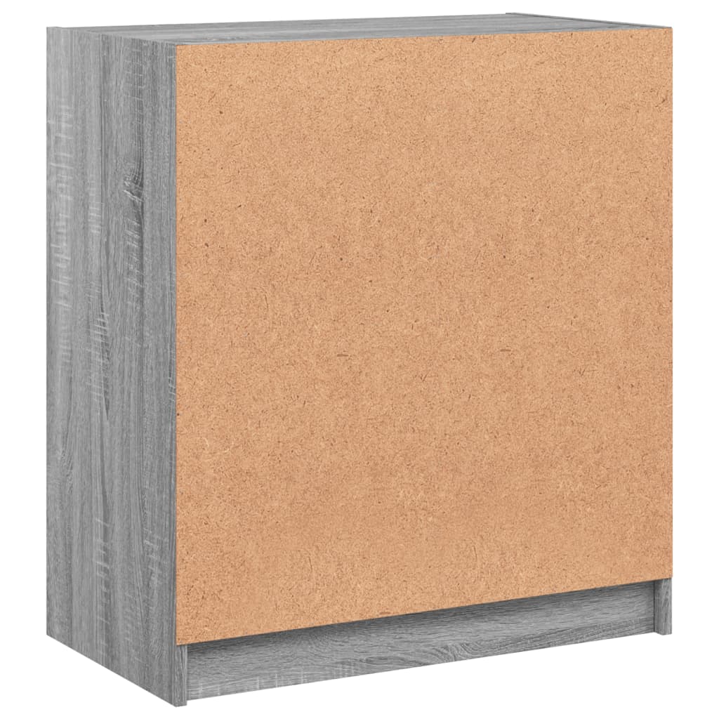 Bočni ormarić sa staklenim vratima boja hrasta 68x37x75,5 cm
