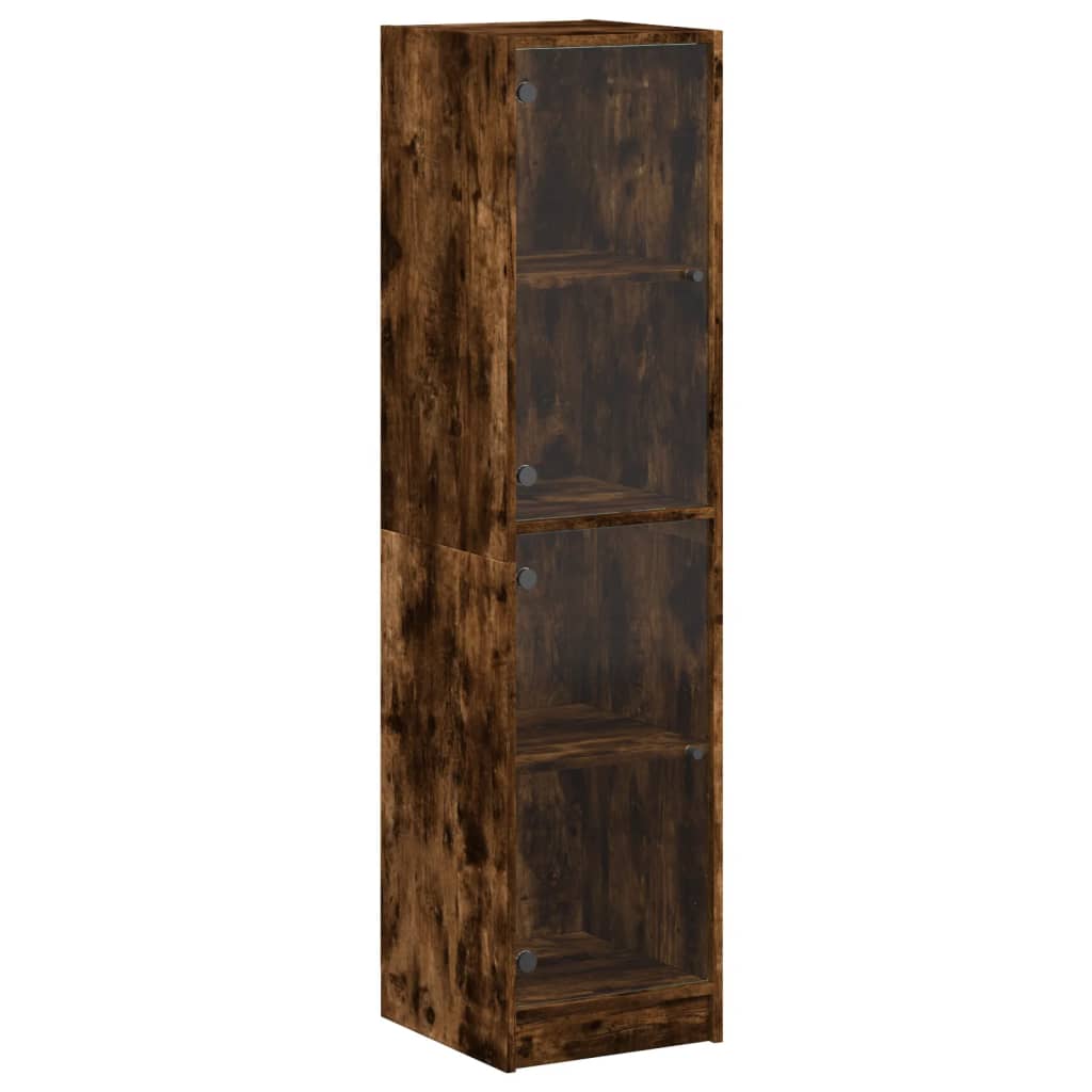 Visoka komoda sa staklenim vratima 35 x 37 x 142 cm