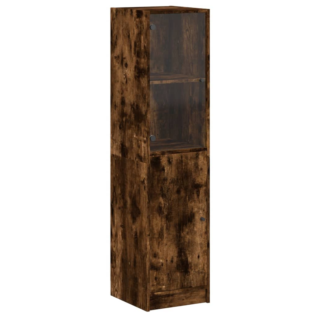 Visoka komoda sa staklenim vratima 35 x 37 x 142 cm
