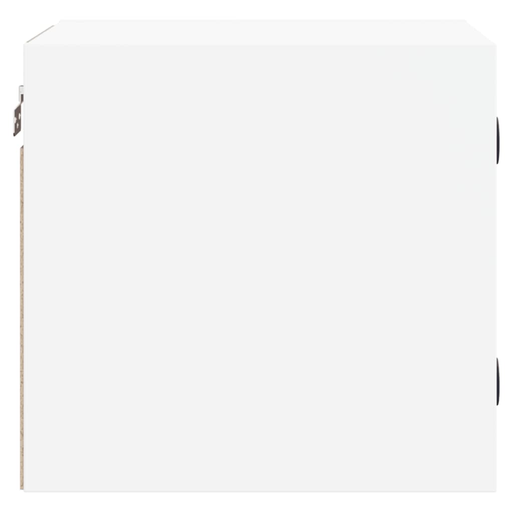 Noćni ormarići sa staklenim vratima 2 kom bijeli 35x37x35 cm