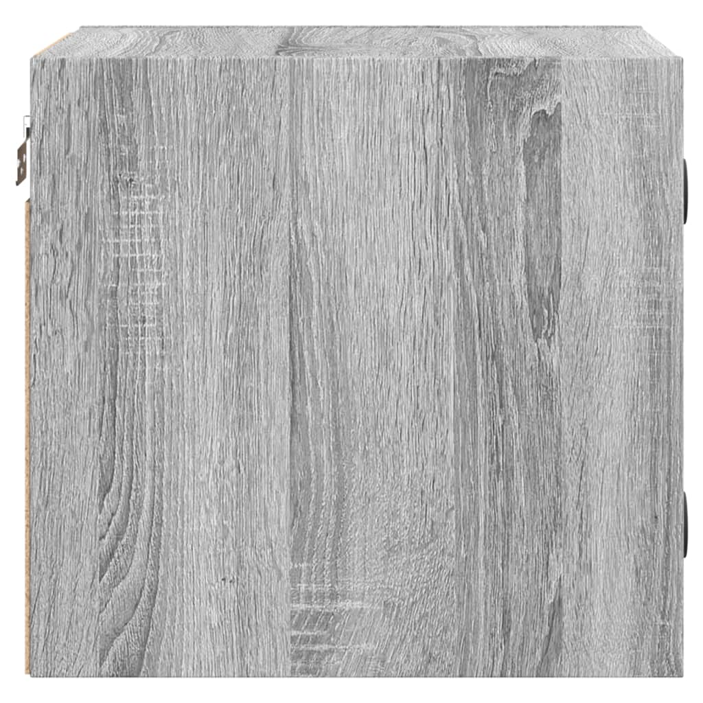 Noćni ormarić sa staklenim vratima boja hrasta 35 x 37 x 35 cm