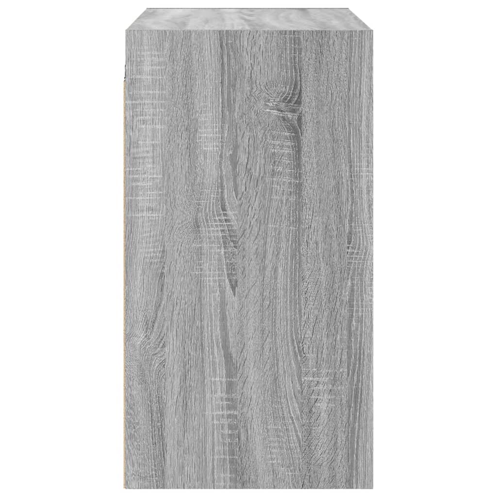 Zidni ormarić sa staklenim vratima boja hrasta 68x37x68,5 cm