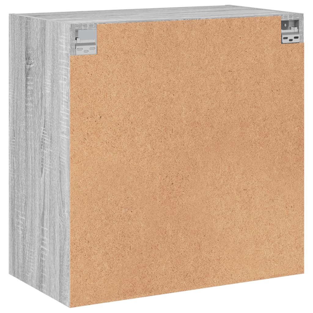 Zidni ormarić sa staklenim vratima boja hrasta 68x37x68,5 cm