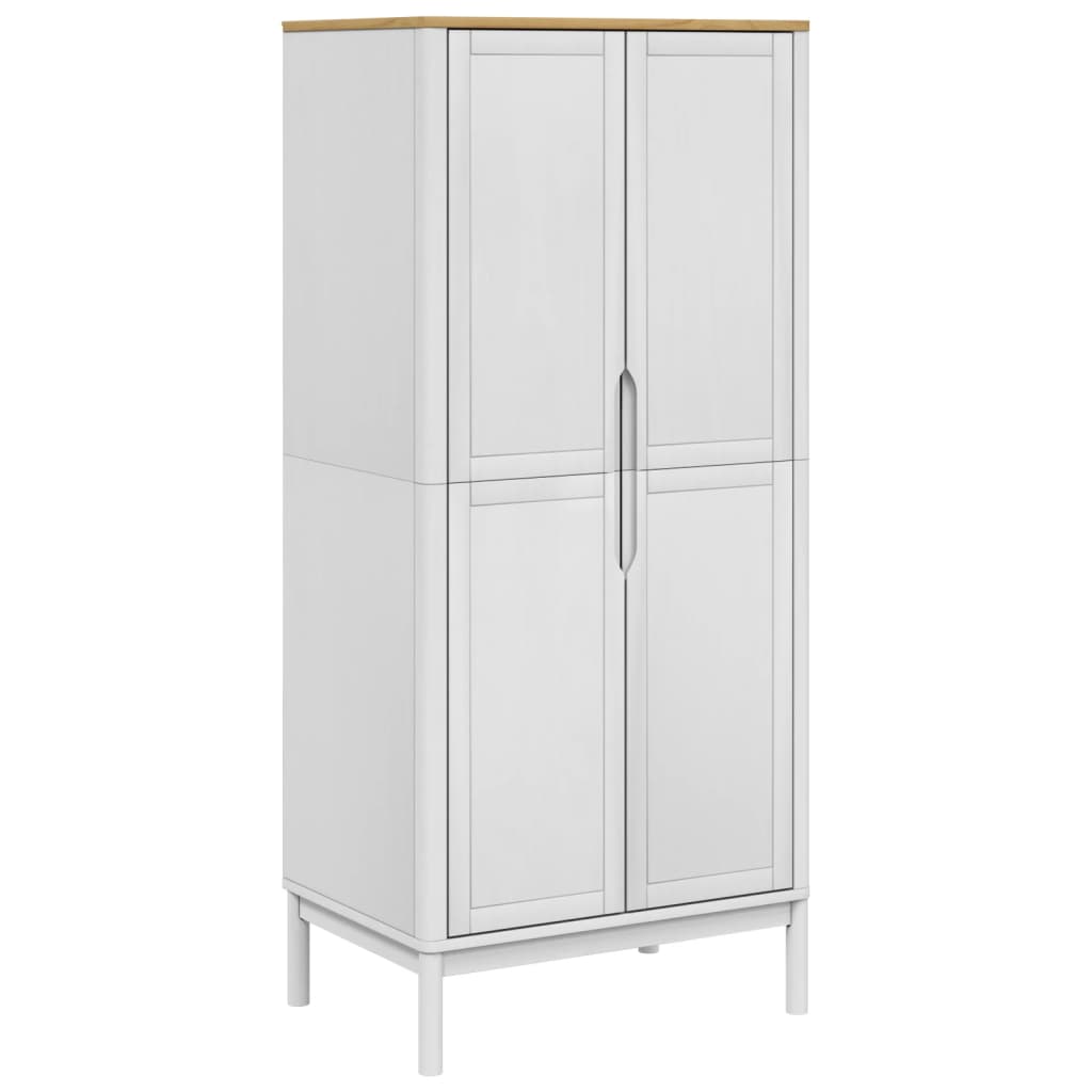 Ormar FLORO bijeli 77 x 53 x 171 cm od masivne borovine