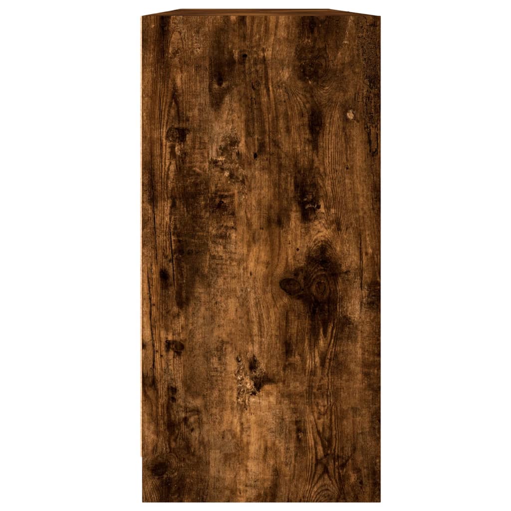 Regal za knjige s vratima boja hrasta 204 x 37 x 75 cm drveni