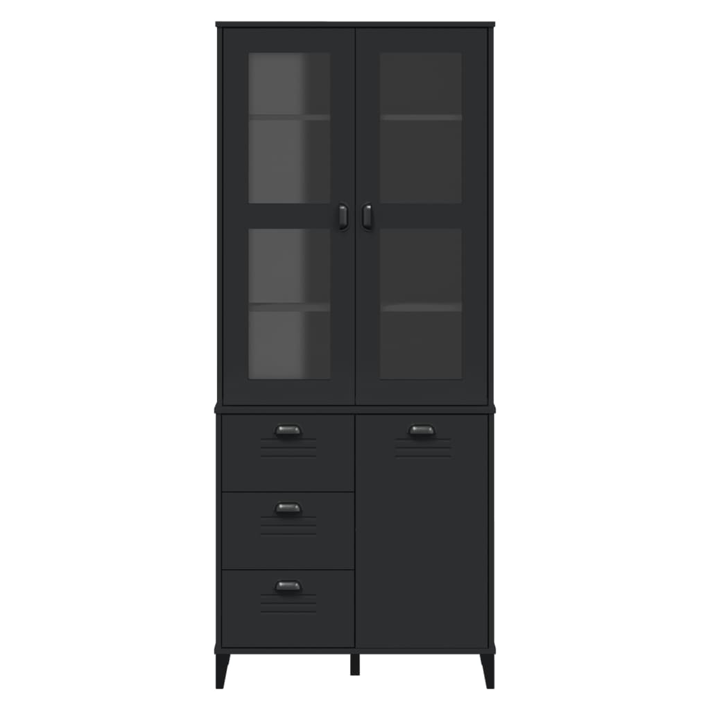 Visoka komoda VIKEN 80 x 40 x 190 cm od masivne borovine